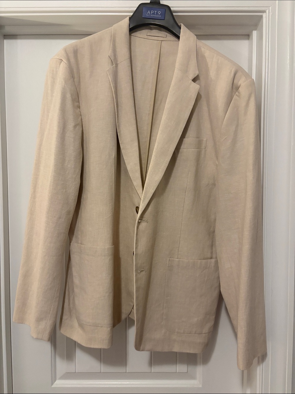 Old Navy Light Beige Linen Blend Men's Blazer